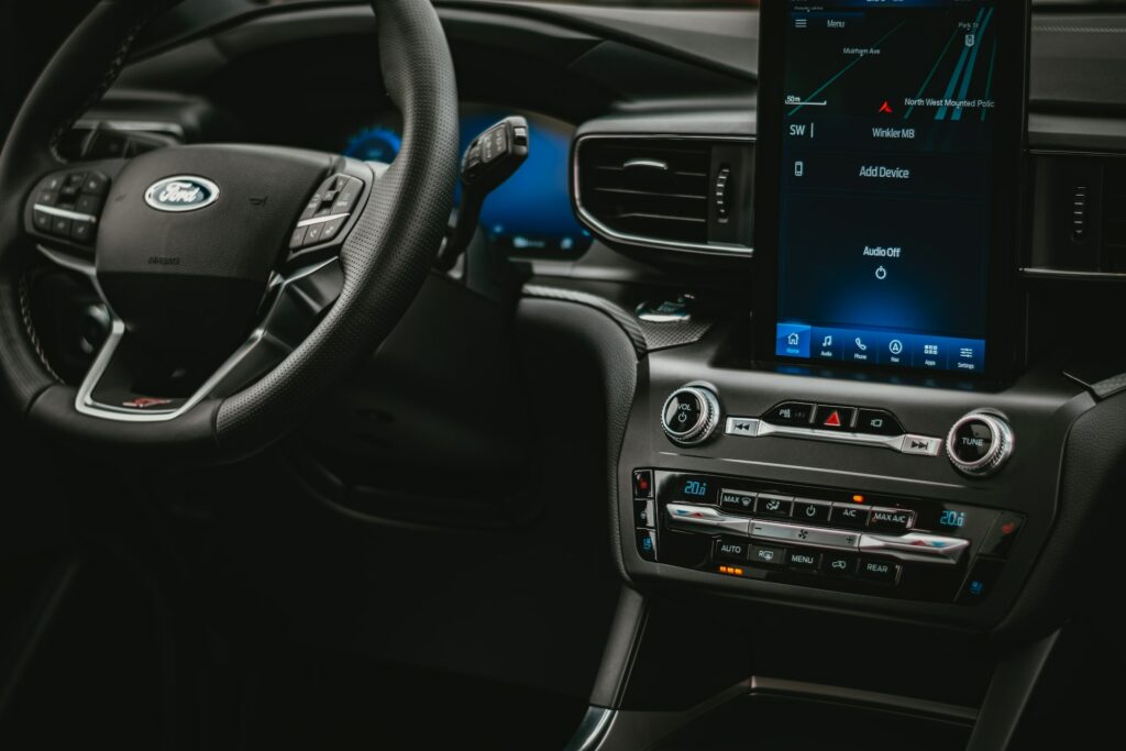 Technology inside of a Ford vehicle